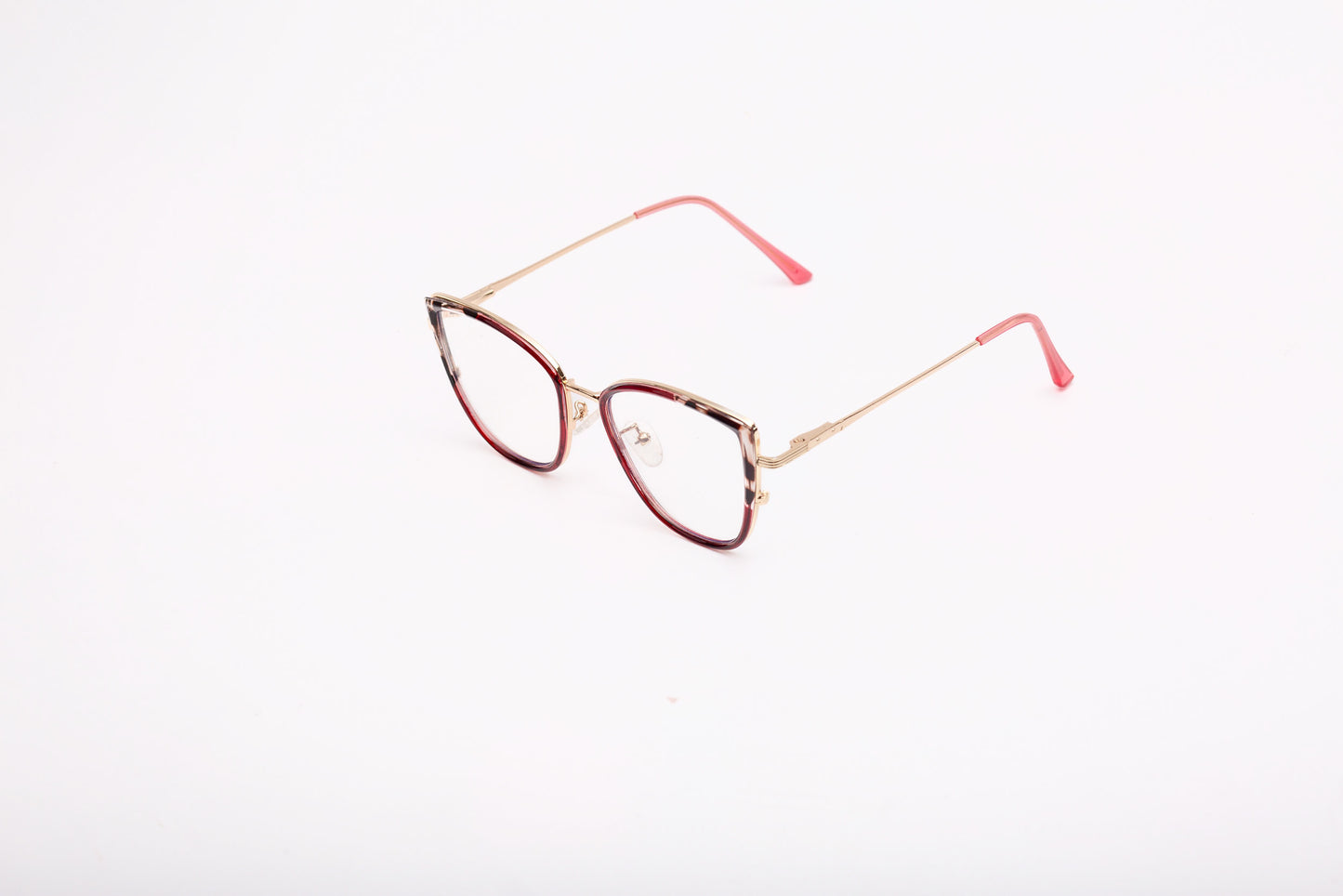 Photochrome collection, wine red with a wild print