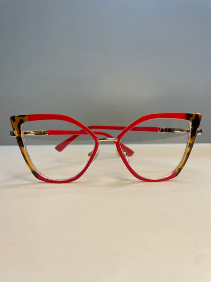 Lia collection, vibrant red with an outstanding wild print