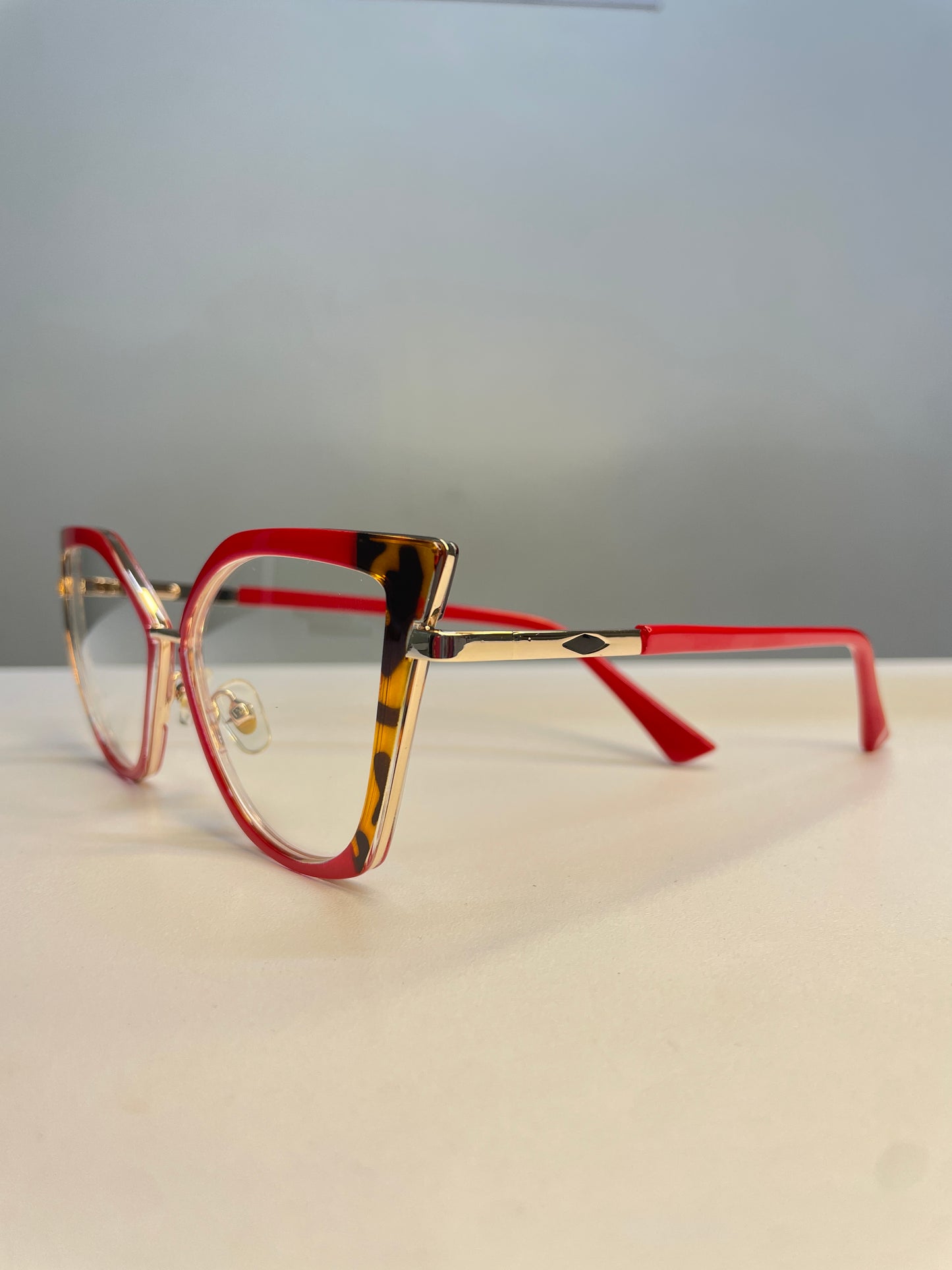 Lia collection, vibrant red with an outstanding wild print