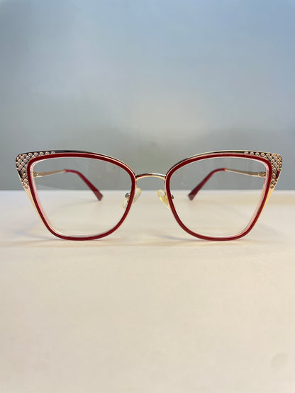 Essy collection, soft red and gold tones