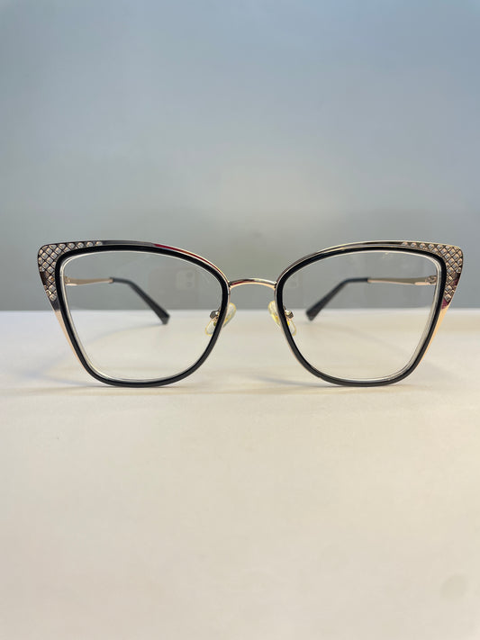 Essy collection, black and gold butterfly look