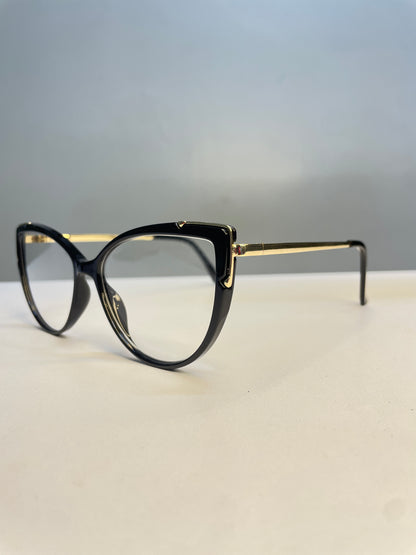 Rea collection, simple black with a touch of gold