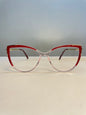 Rea collection, red clear with rounded bottom