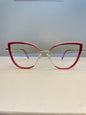 Reny collection, red with a soft pink rim