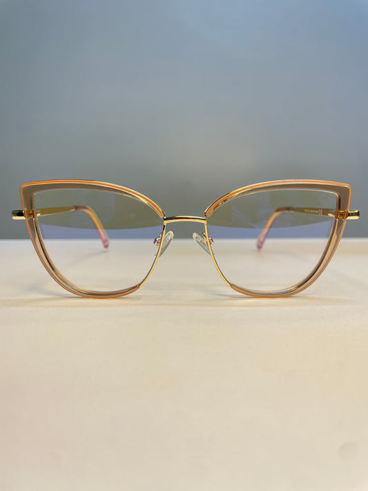 Reny collection, nude with sleek gold look