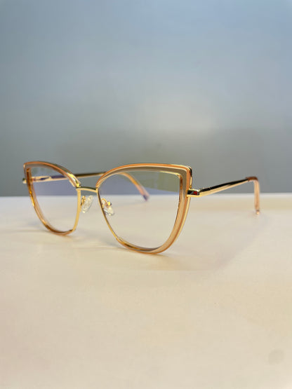 Reny collection, nude with sleek gold look