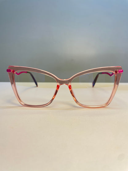 Essel collection, soft pink hue with hot pink arms