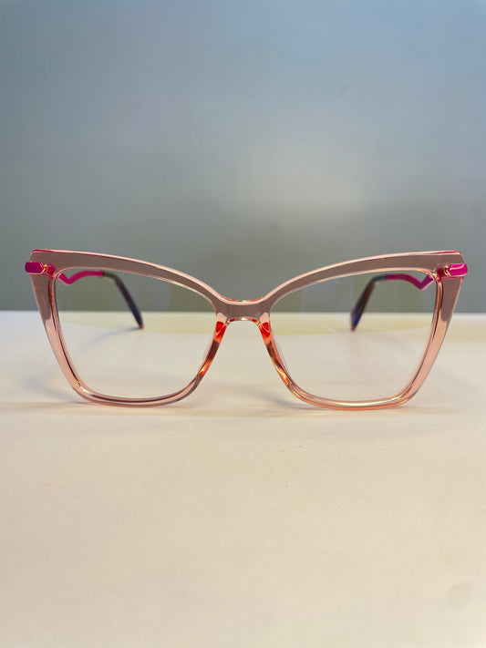 Essel collection, soft pink hue with hot pink arms