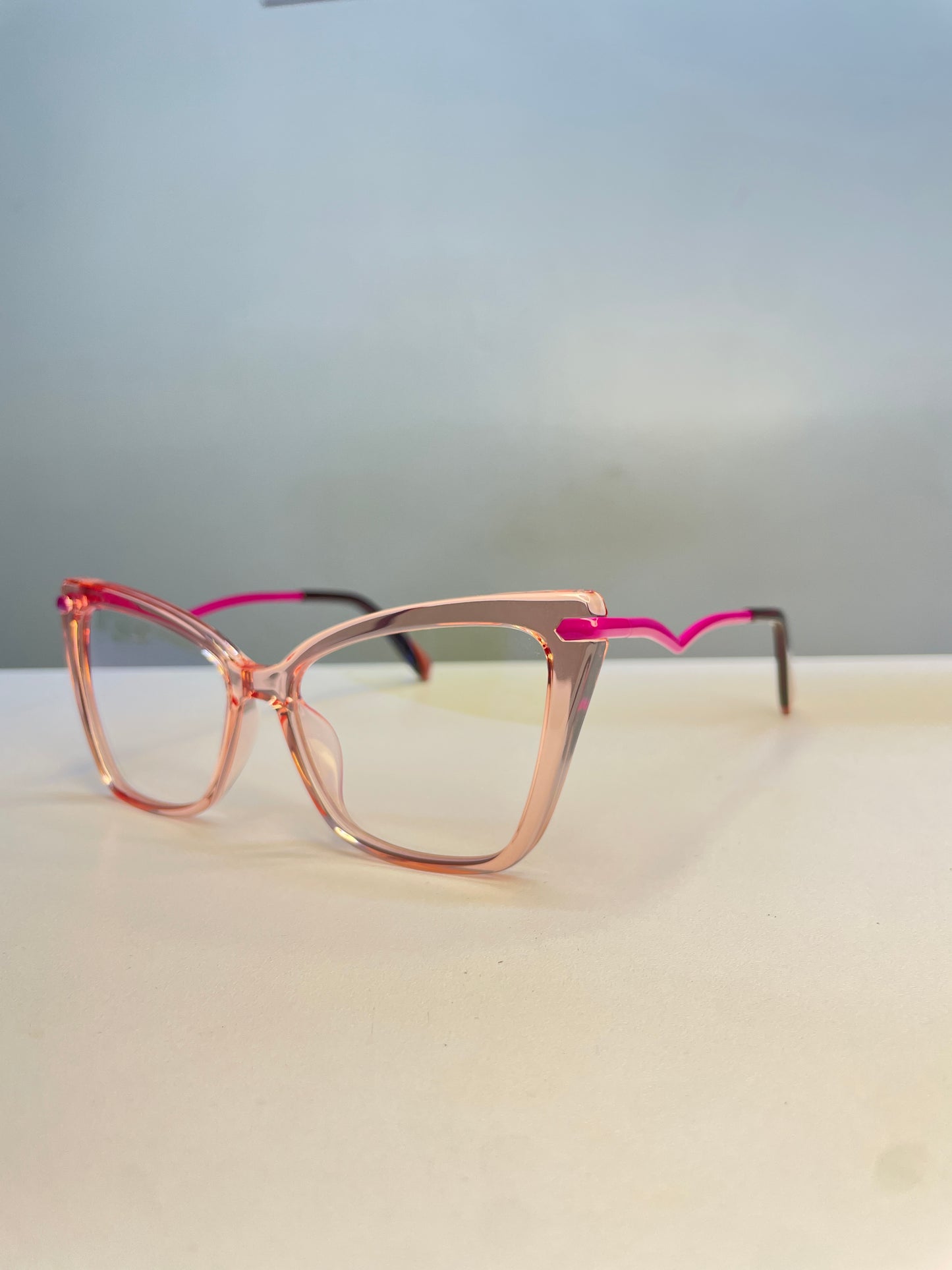 Essel collection, soft pink hue with hot pink arms