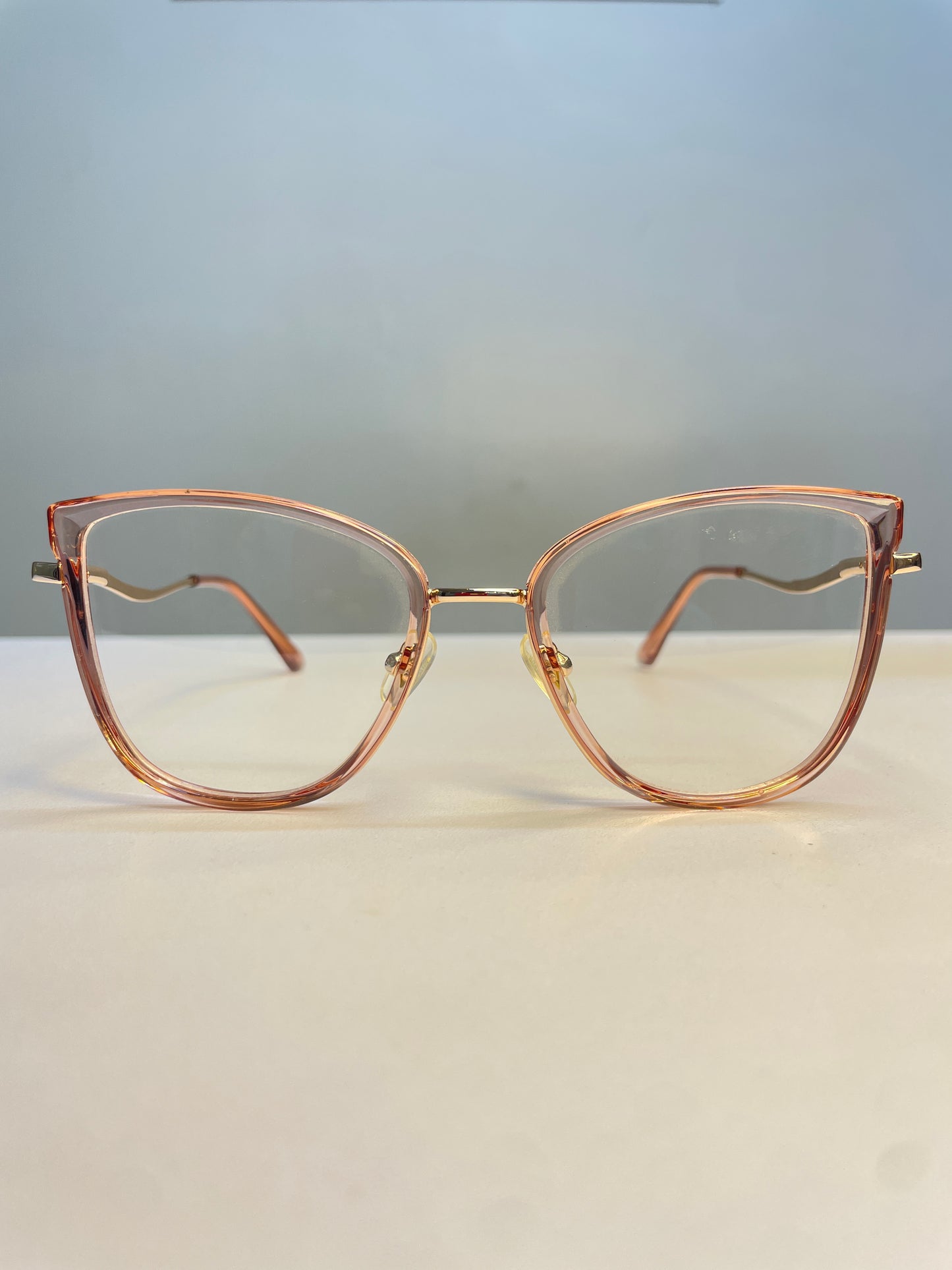 Maya collection, soft clear pink with gold arms