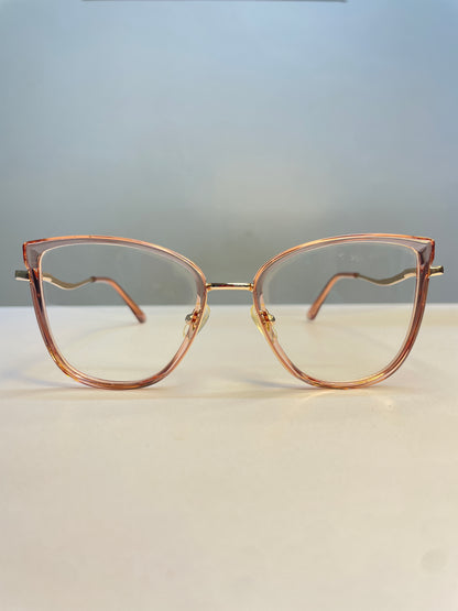 Maya collection, soft clear pink with gold arms