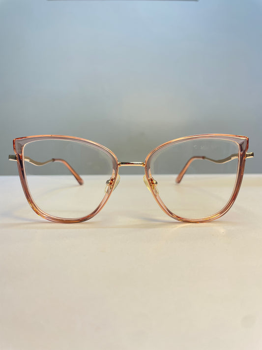 Maya collection, soft clear pink with gold arms