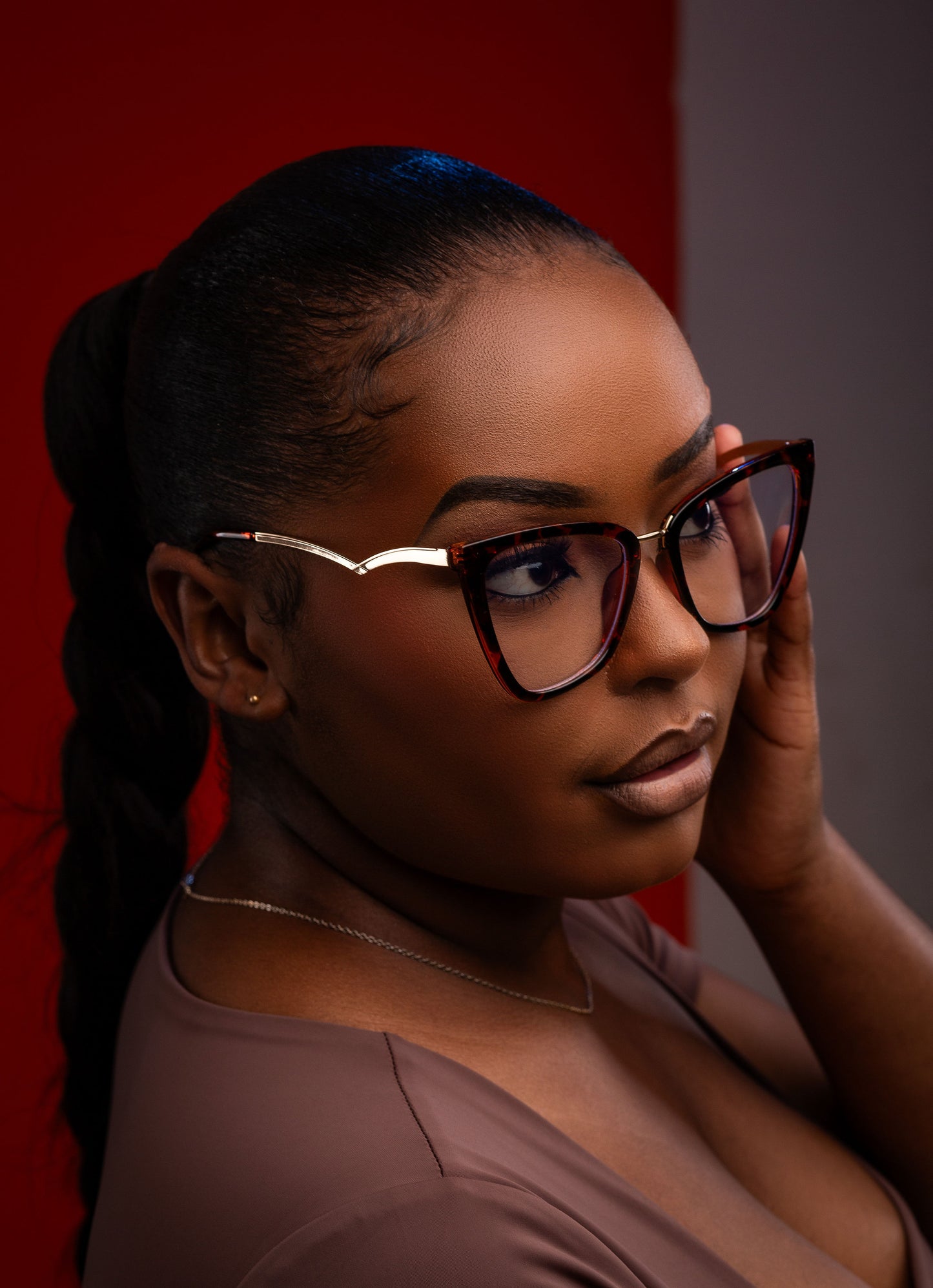 Nora collection,animal print with a touch of gold