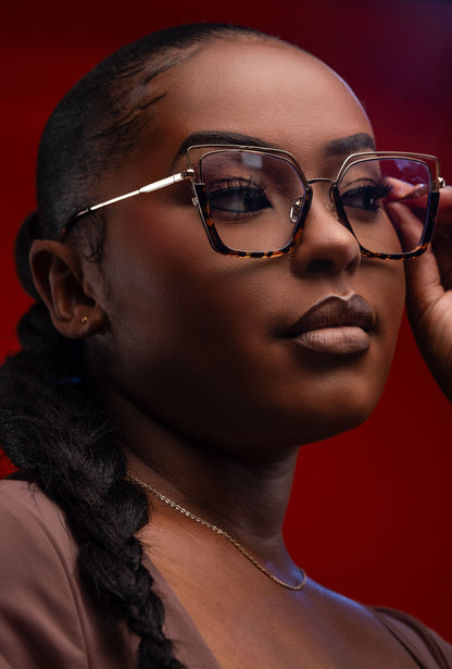 Ayla collection,gold and animal print accent