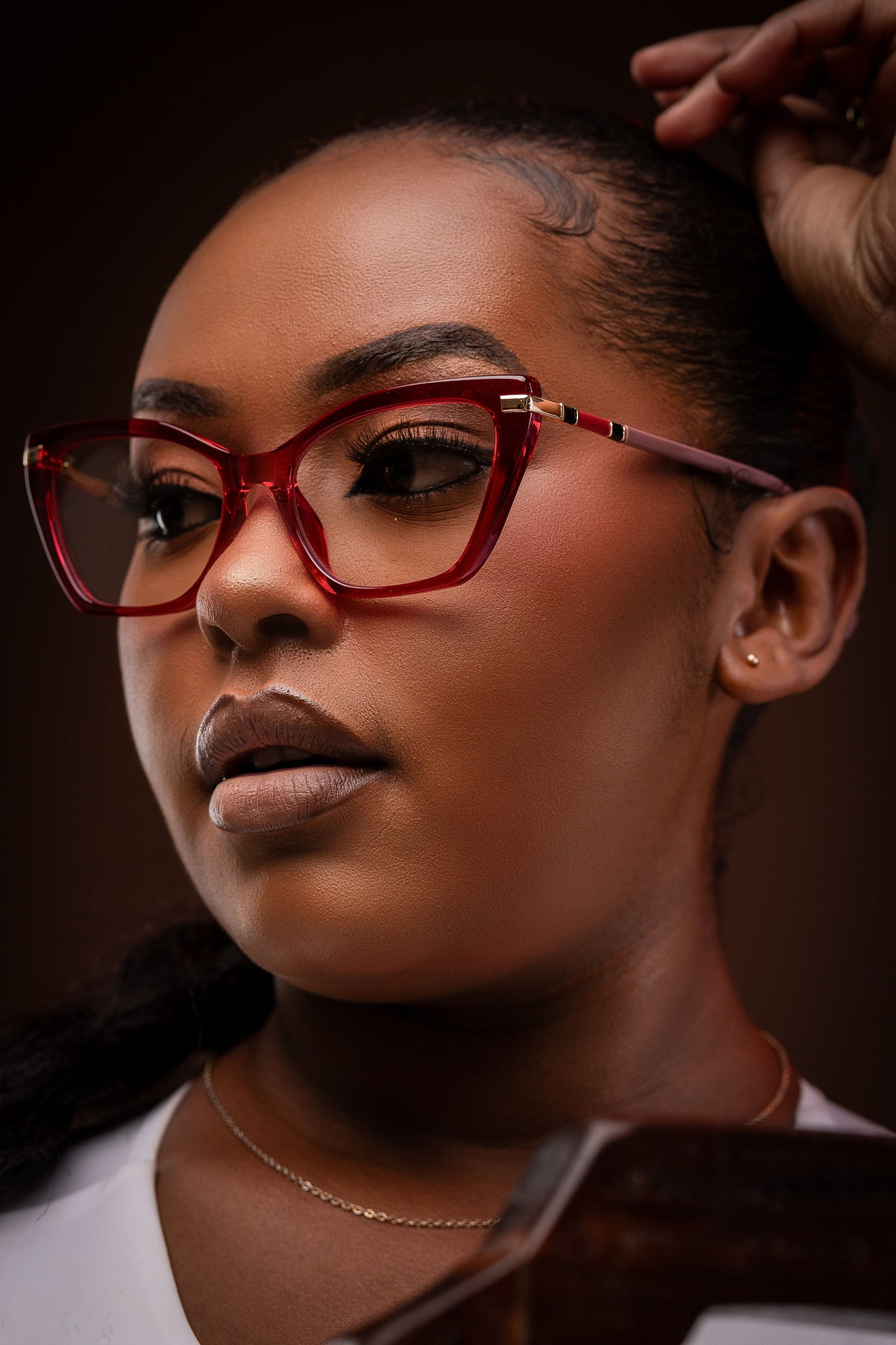 Lola collection,striking red cateye