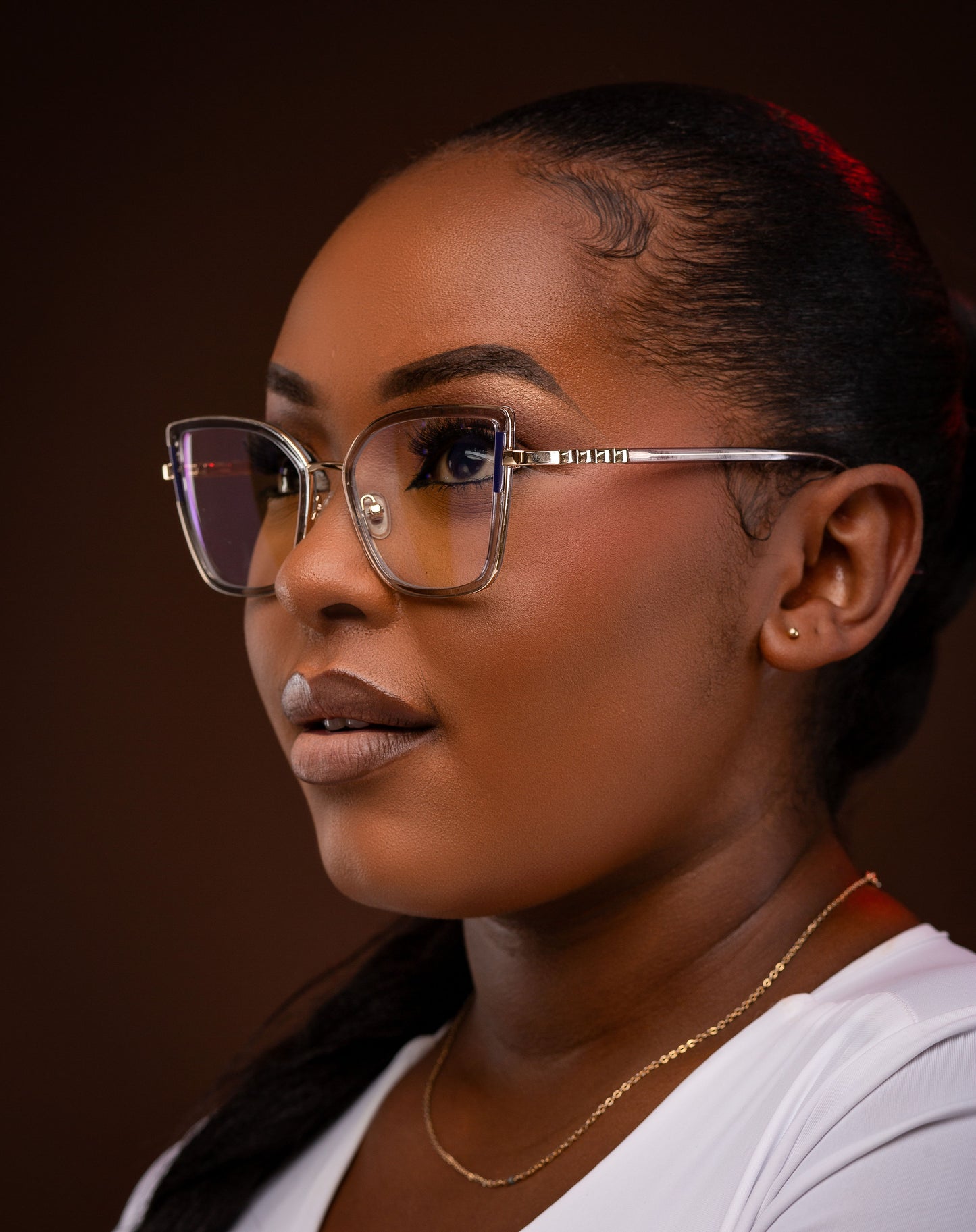 Leona collection,subtle grey with a gold finish