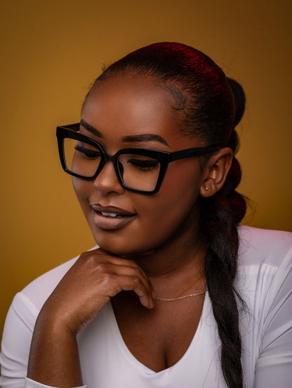 Bonita collection, statement black rectangular