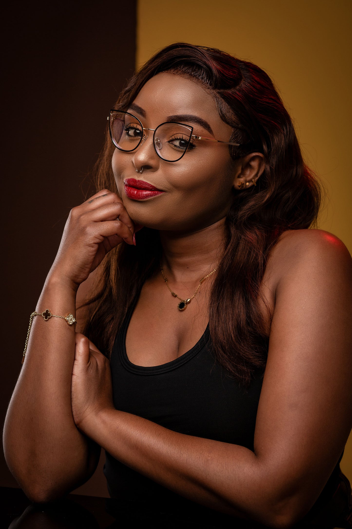 Elsa collection, black with a touch of black