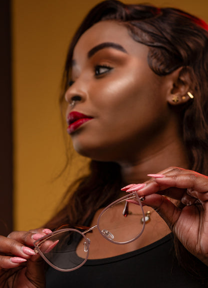 Elsa collection, nude pink with a touch of gold