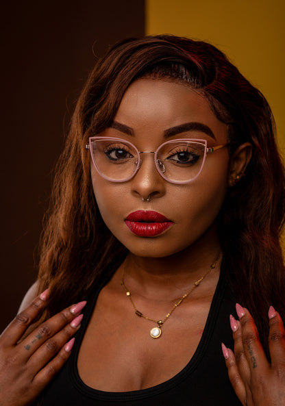 Elsa collection, nude pink with a touch of gold