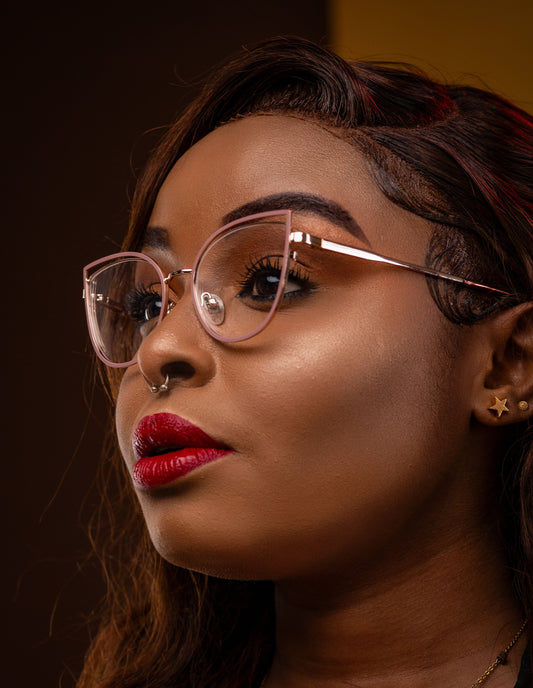 Elsa collection, nude pink with a touch of gold