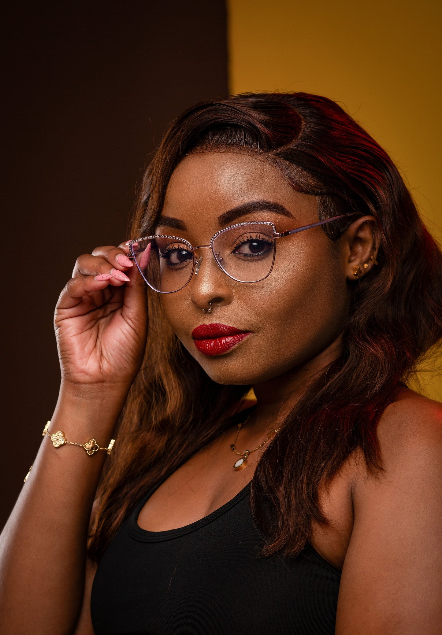 Sara collection, glitz and glam purple