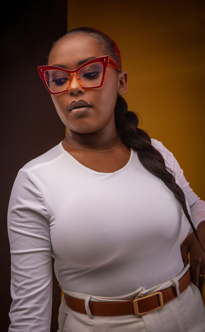 Evie collection, red and orange reflection