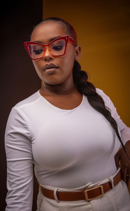 Evie collection, red and orange reflection