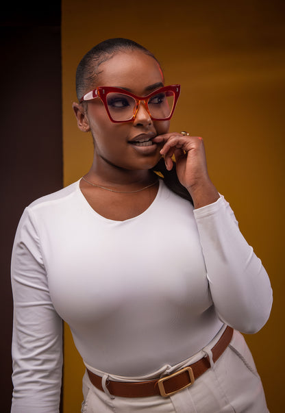 Evie collection, red and orange reflection