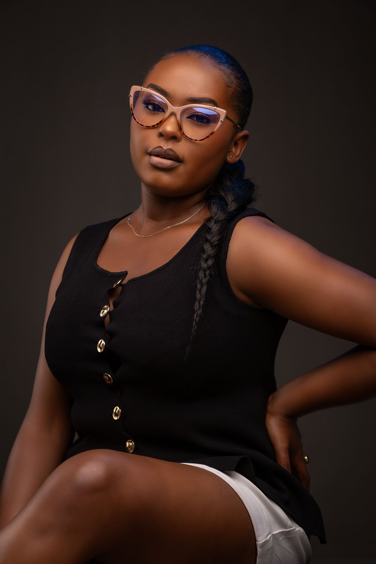 Rayan collection, bold nude with a print touch