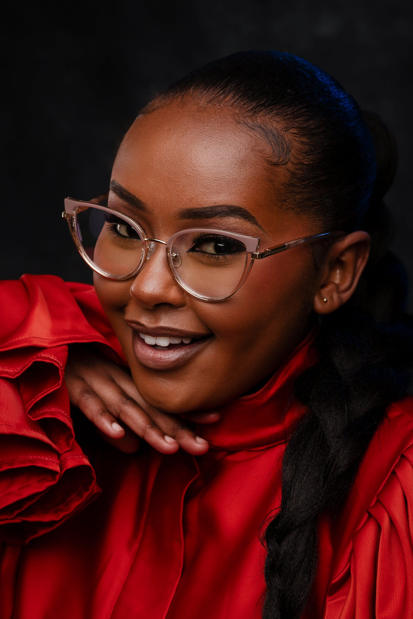 Catwoman collection,nude with a clear round finish