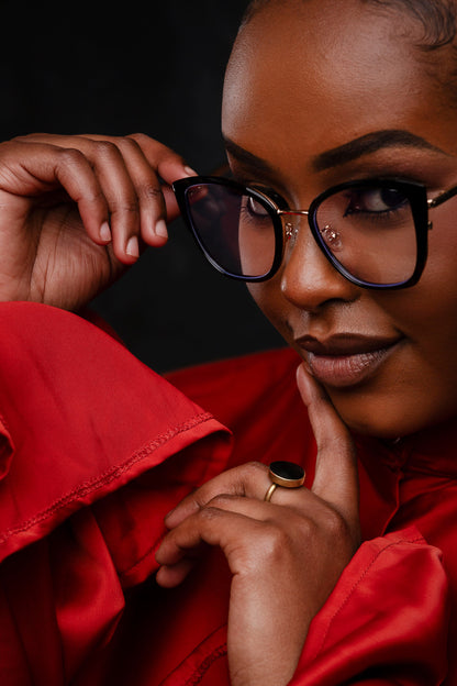 Julie collection, stylish black and gold