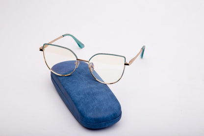 Dolly collection, shimmer blue and gold