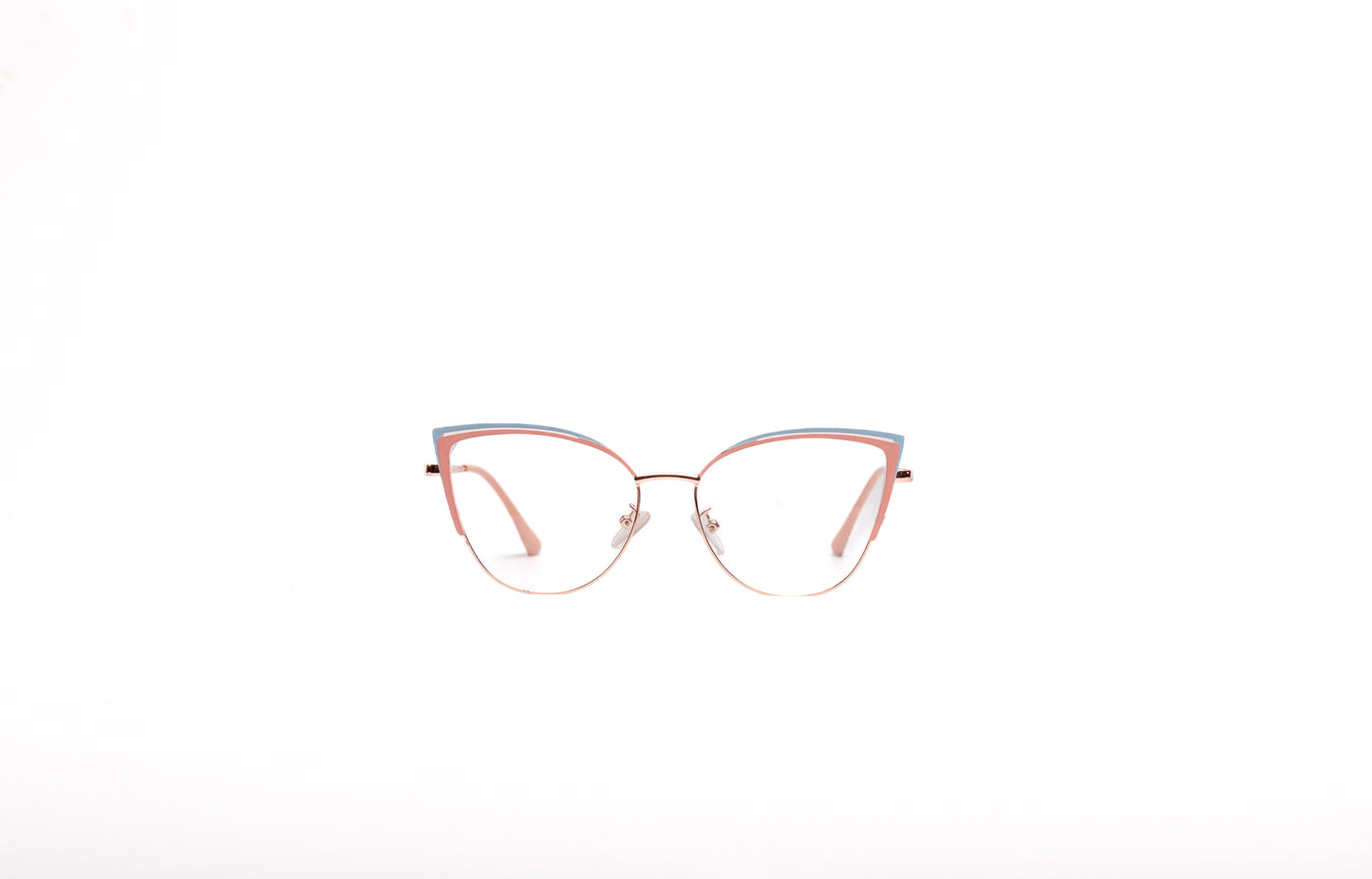 Zoe collection, pink and blue cateye
