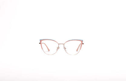 Zoe collection, pink and blue cateye