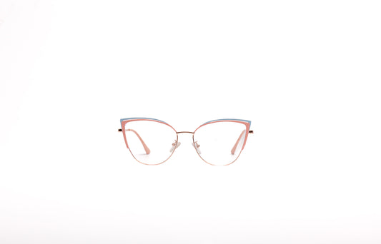 Zoe collection, pink and blue cateye