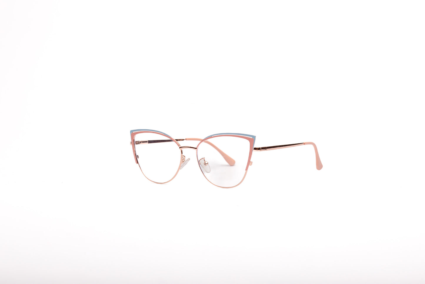 Zoe collection, pink and blue cateye