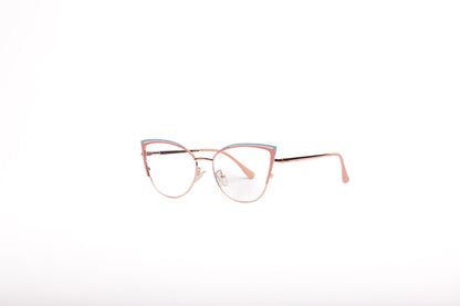 Zoe collection, pink and blue cateye
