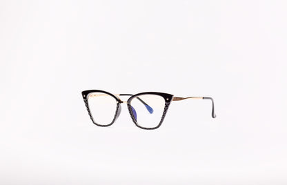 Evie collection, crystal like design in a stylish black