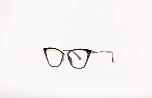 Evie collection, crystal like design in a stylish black