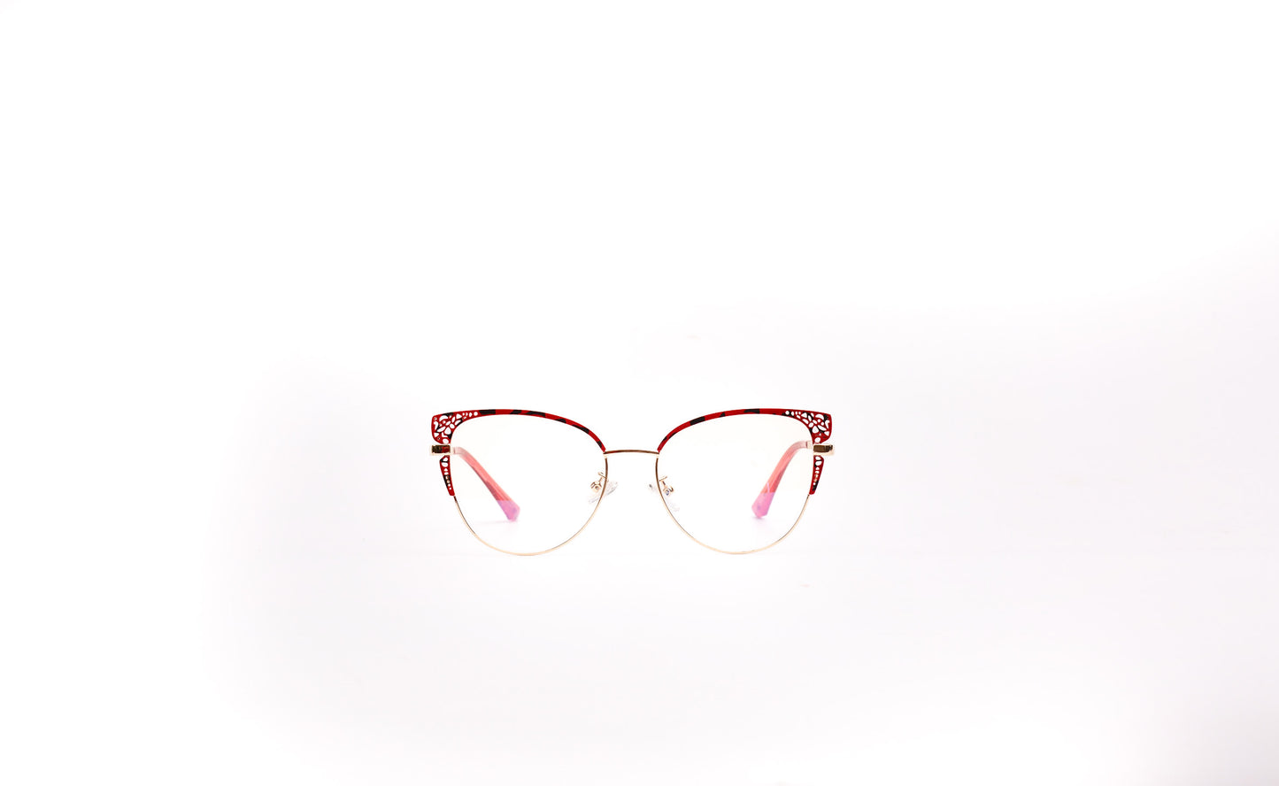 Sue collection, black and red print with a touch of gold