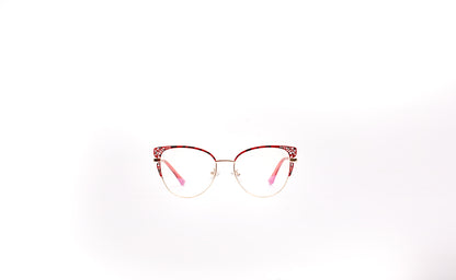 Sue collection, black and red print with a touch of gold