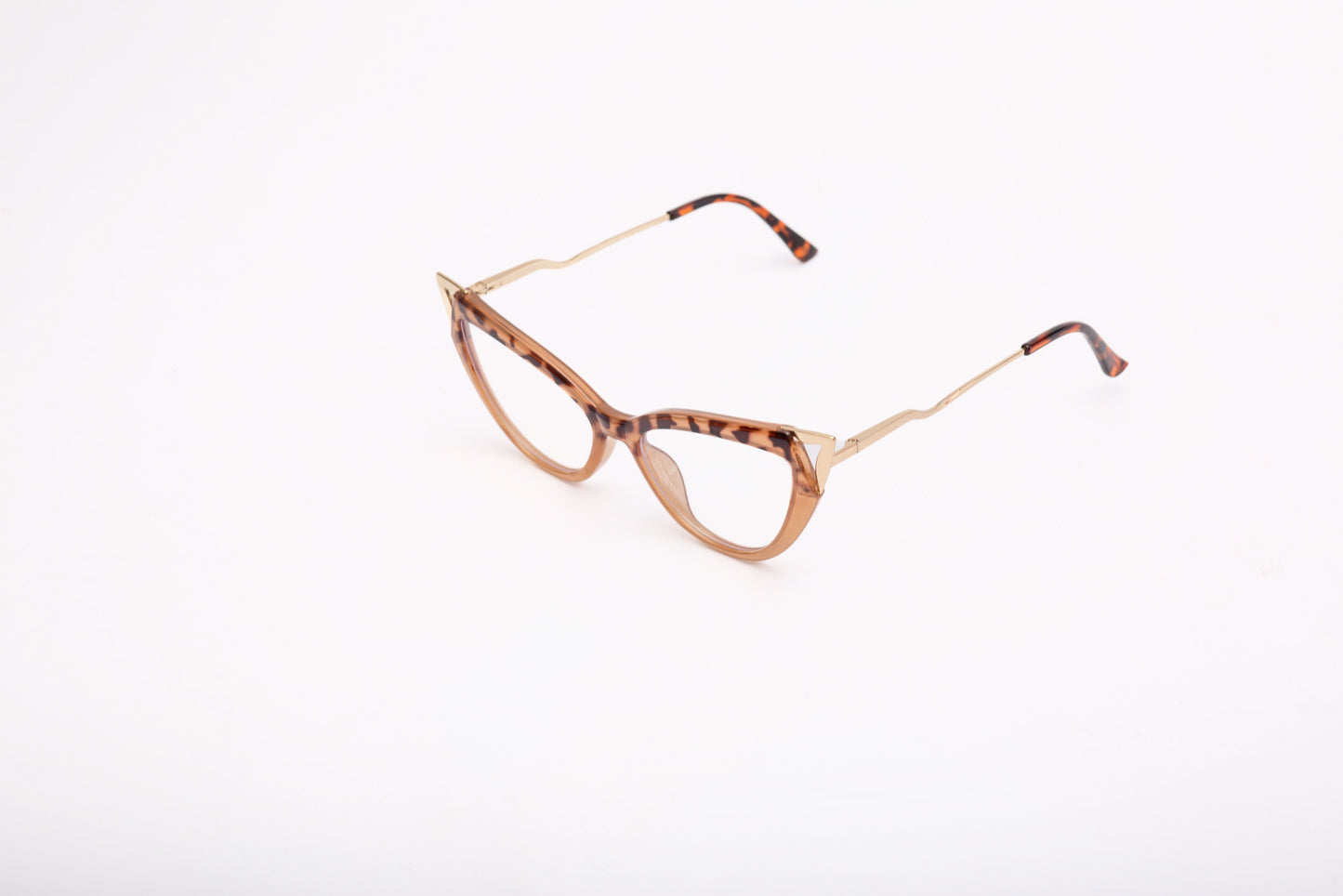 Anna collection, caramel with a cheetah cateye print