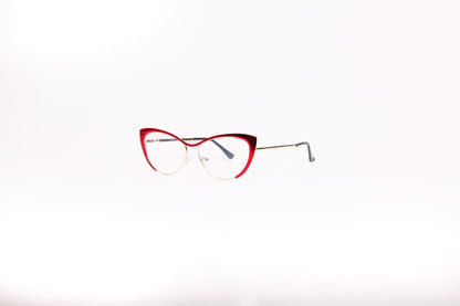 Asil collection, statement wine red cateye
