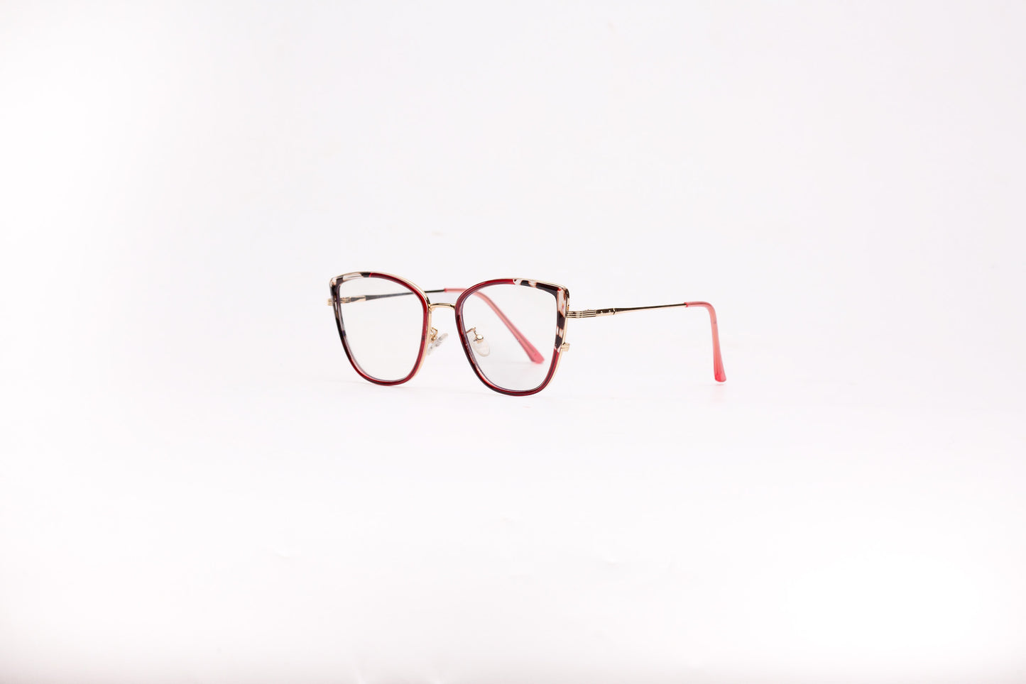 Photochrome collection, wine red with a wild print