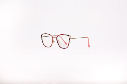 Photochrome collection, wine red with a wild print