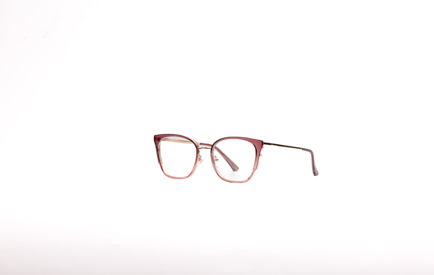 Nyla collection, nude clear with a sleek gold