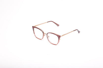 Nyla collection, nude clear with a sleek gold