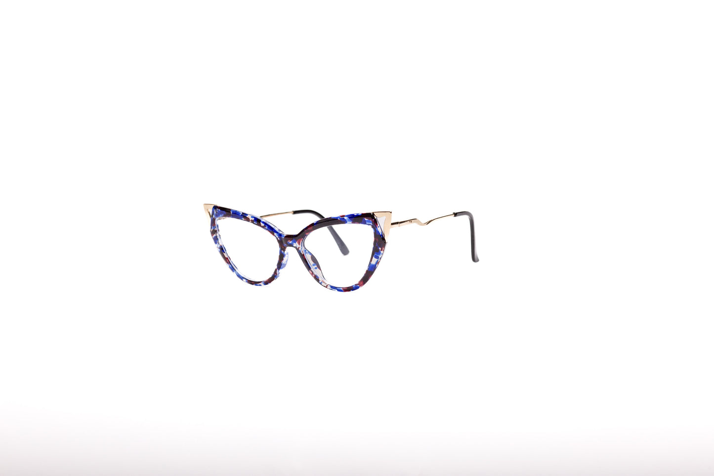 Anna collection, bold black and blue print