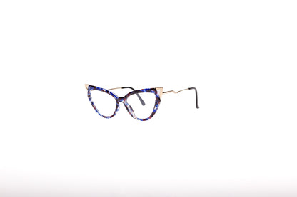 Anna collection, bold black and blue print